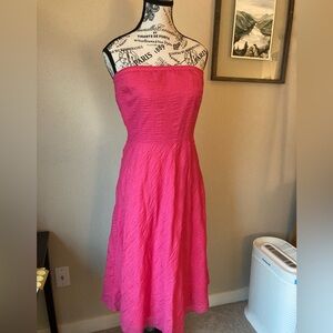 J.Crew crinkle strapless dress
